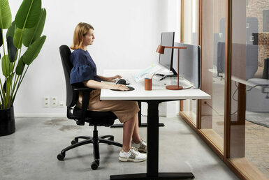 Juiste zithoogte ergonomische bureaustoel