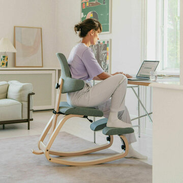 Chaise de bureau ergonomique IROK - Siège assis genoux tailleur