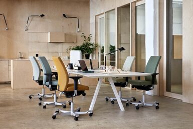 Chaises de bureau ergonomique avec revetement en tissu