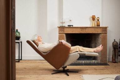 veranderen van houding bij relaxzetel