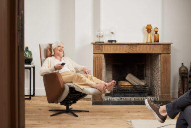 Een relaxzetel die je lichaam ondersteunt