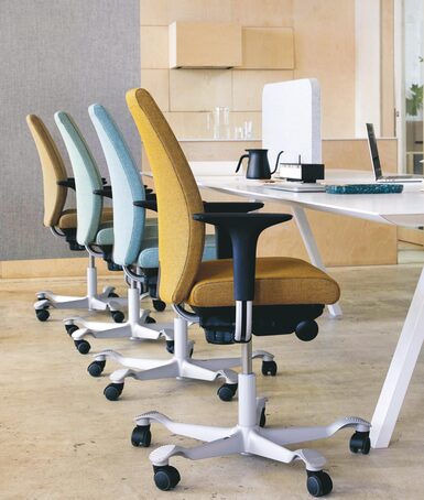 Chaise de bureau ergonomique en tissu