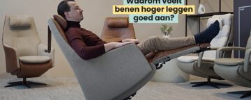 Benen hoger leggen goed ergonomie