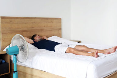 Warm in bed ventilator