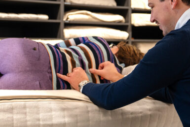 Opmeting wervelkom bij ergonomische matras